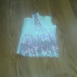 Sparkly See through linen shirt